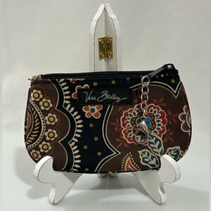 Vera Bradley - Black and Brown Floral Wristlet
